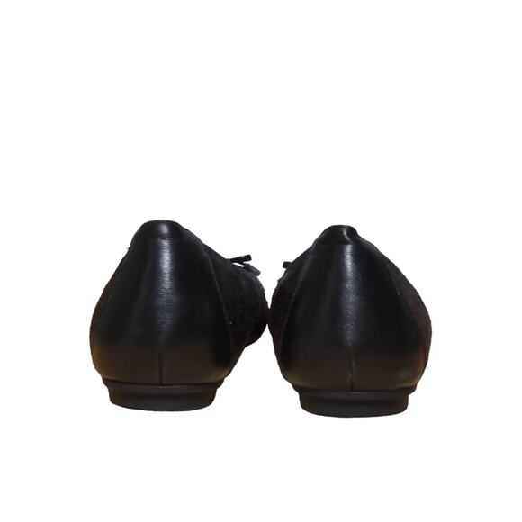 Vionic Womens Minna Ballet Flats Red Black Cheetah Print Calf Hair Leather Bow 9 - Picture 8 of 15